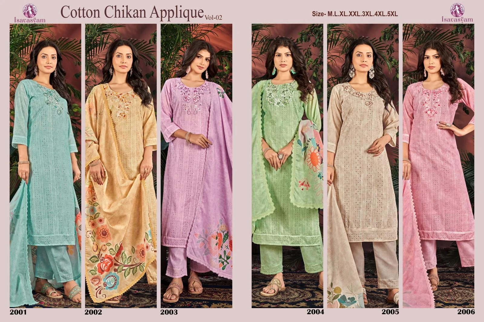 Cotton Chikan Applique vol-02